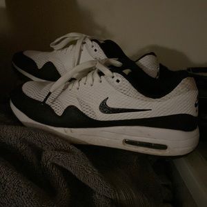 2020 Nike Air Max 1 G Golf White / Black Spikeless AM1 Panda NRG CI7576 100